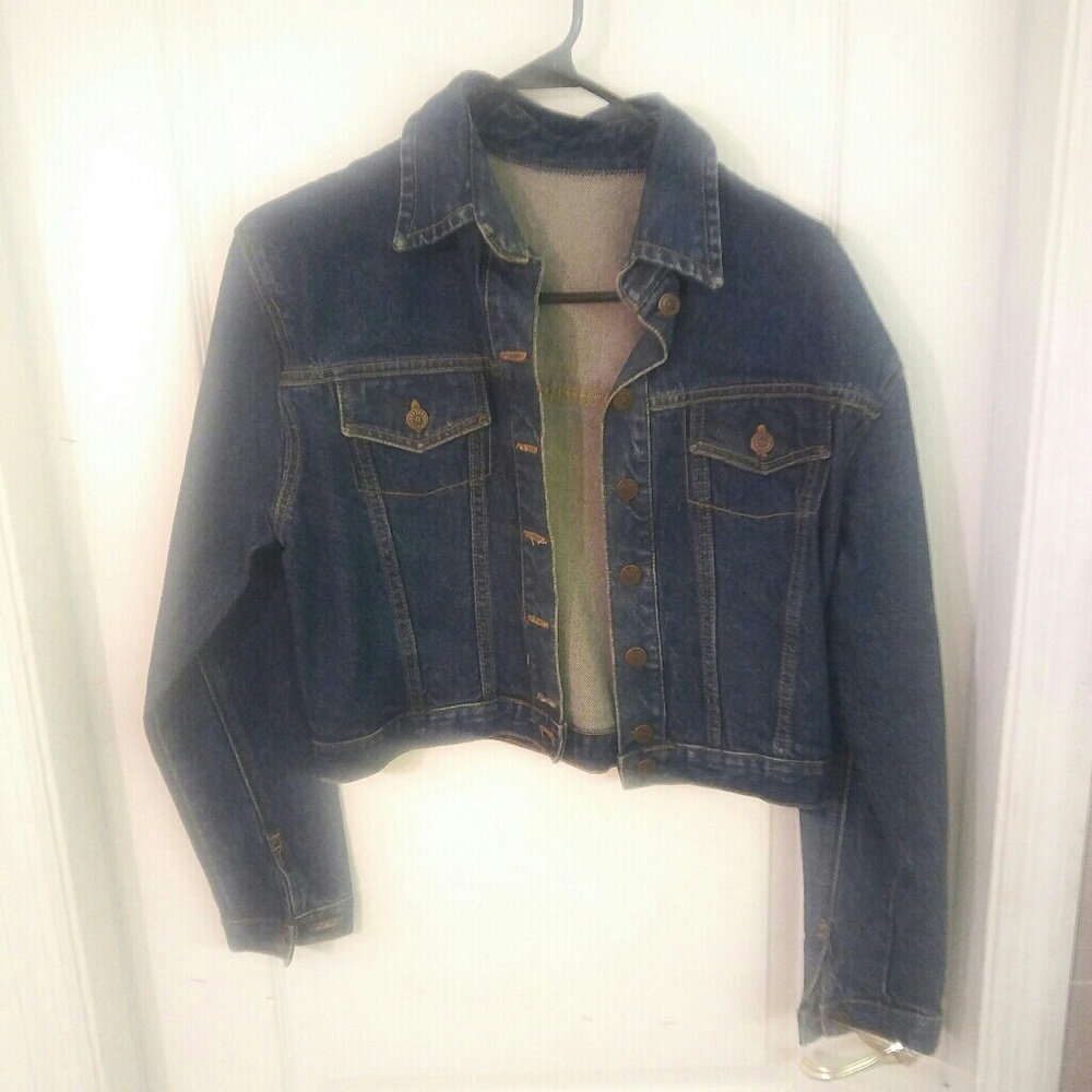 Large R Bar J Ranch Western Wear Denim Jacket